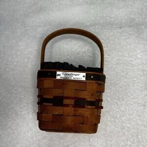 Longaberger 1993 Inaugural Basket Americana Star Liner Protector Red Blue 5 In